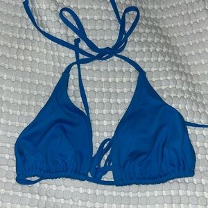 SKIMS like new Cobalt triangle bikini top XXL (runs small!!!)